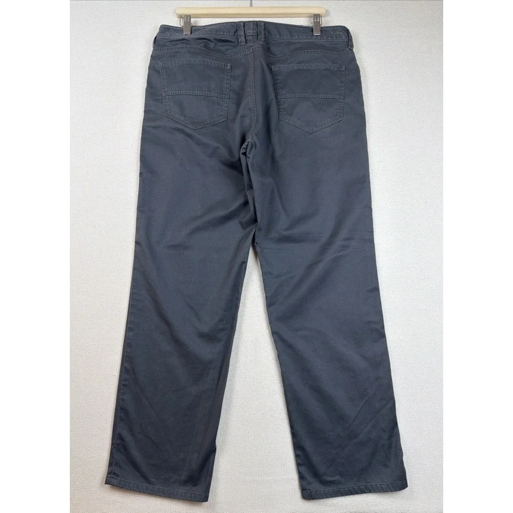 Tommy Bahama Men's Straight Leg 5-Pocket Gray Pants 36X30 Stretch Pima Cotton